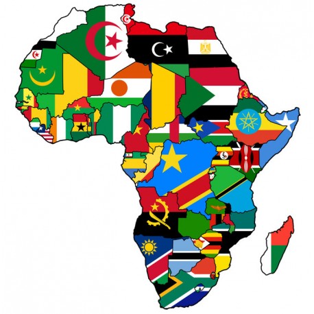 Sticker tissu africain