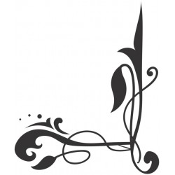 Autocollant arabesque coin