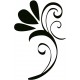 Sticker arabesque floral lit
