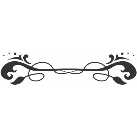 Sticker deco arabesque