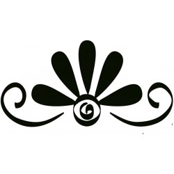 Sticker deco arabesque inverse