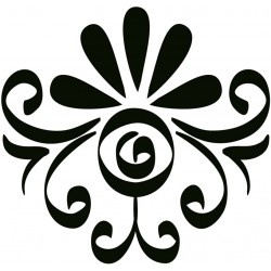 Sticker arabesque vague