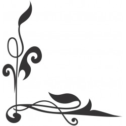 Sticker arabesque floral mural