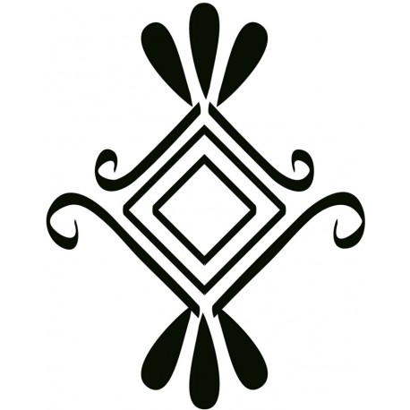 Sticker arabesque feuilles