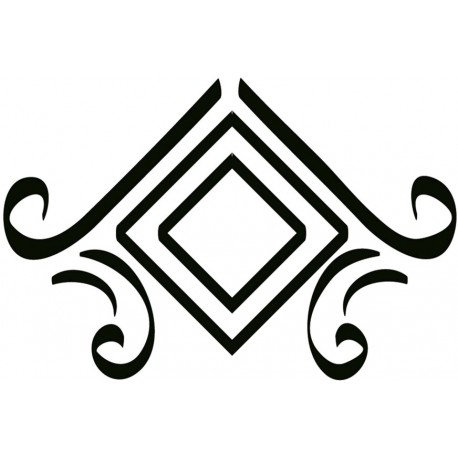 Sticker arabesque vent