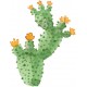 Sticker cactus fleurs dessin