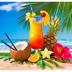 Stickers cocktail orange