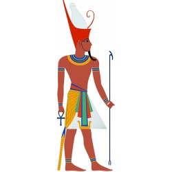 Stickers égyptien avec ruban bleu