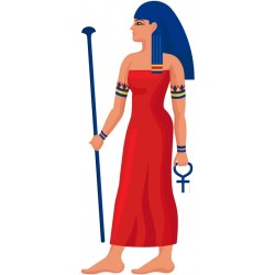 Sticker egyptienne bleu