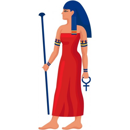 Sticker egyptienne bleu