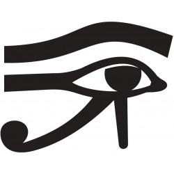 Sticker egyptien blanc assis