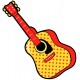 Sticker guitare seche