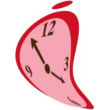 Sticker pendule dali bleu