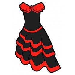 Sticker carte espagne drapeau