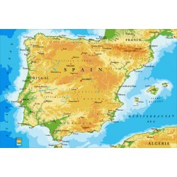 Sticker carte espagne