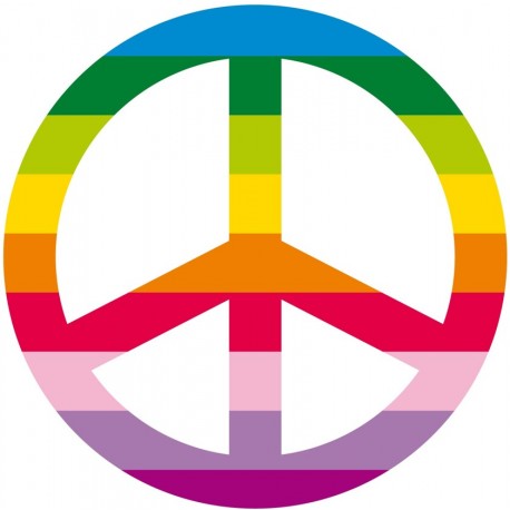 Sticker peace and love