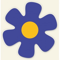 Sticker fleur hippie
