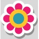 Sticker fleur deco vintage