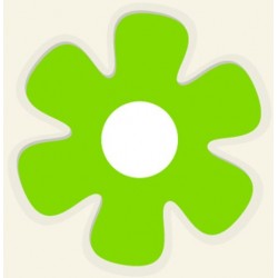 Sticker jolie fleur vintage