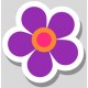 Sticker fleur petale verte