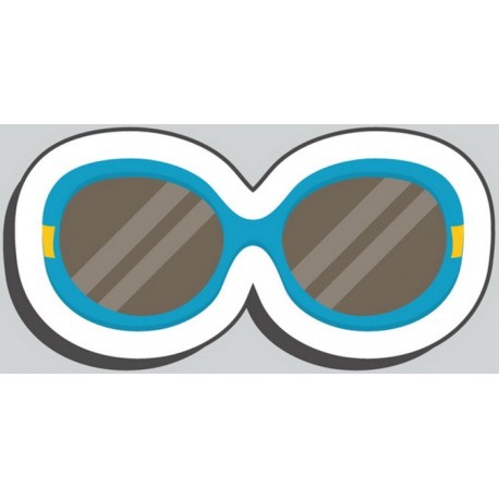 Sticker fleur violette ronde