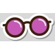 Sticker lunette hippie