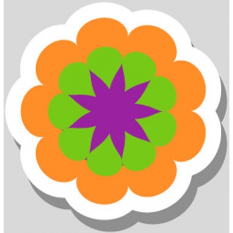 Sticker diamant violet deco