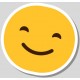 Sticker smiley jaune