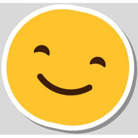 Sticker smiley jaune