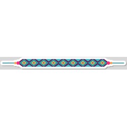 Sticker tresse hippie marron violet