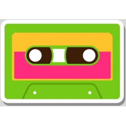 Sticker casque musique deco