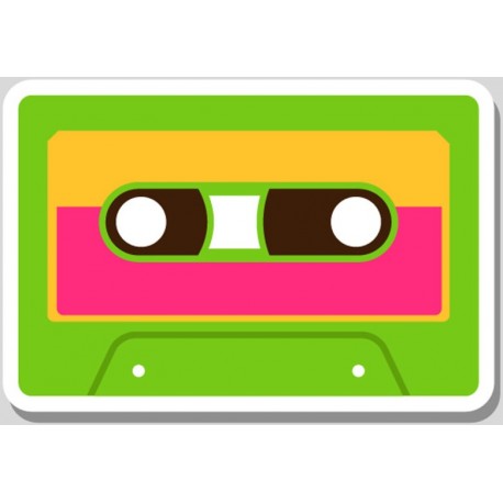 Sticker casque musique deco