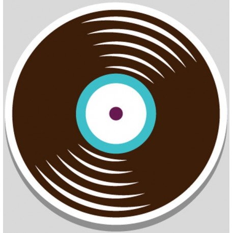 Sticker coeur hippie love