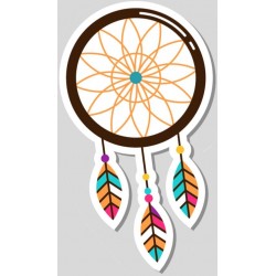 Sticker hirondelle violette