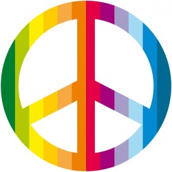 Sticker peace pixels