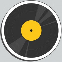 Sticker coeur love couleurs