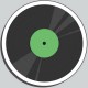 Sticker disque 33 tours