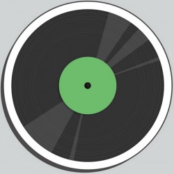 Sticker disque 33 tours