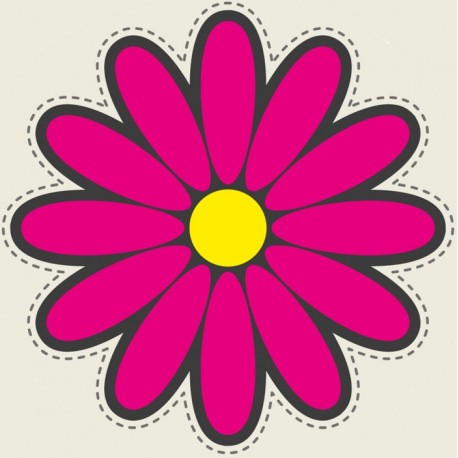 Sticker flower power