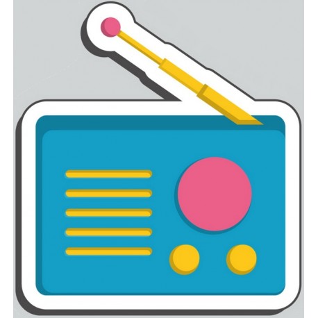 Sticker plume hippie