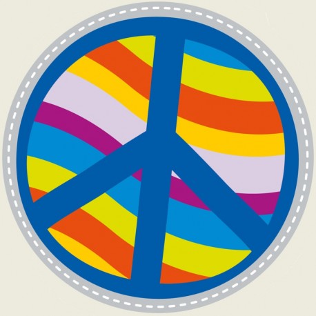 Sticker peace and love