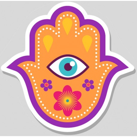 Sticker peace and love