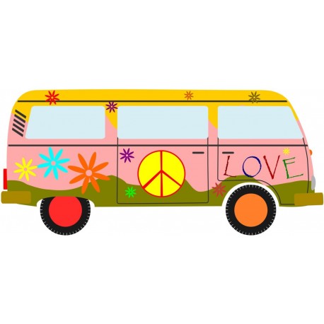 Sticker tippie hippie