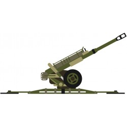 Sticker canon militaire