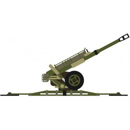 Sticker canon militaire