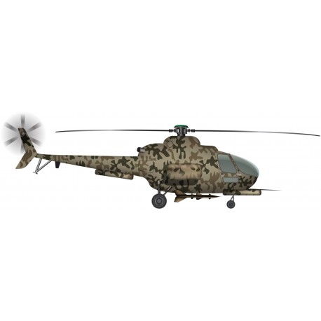 Sticker helicoptere militaire