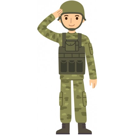 Sticker militaire casque