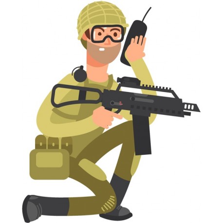 Sticker militaire ecoute cibie