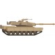 Sticker tank marron