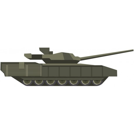 Sticker tank vert foncer